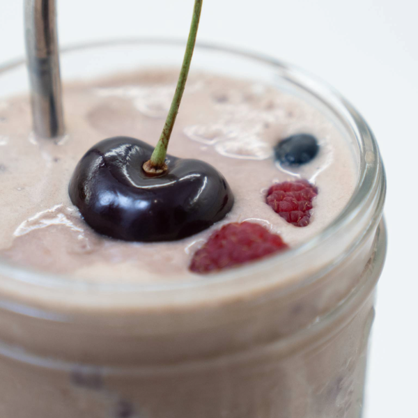 Rich + Refreshing Cherry Chocolate Smoothie Recipe