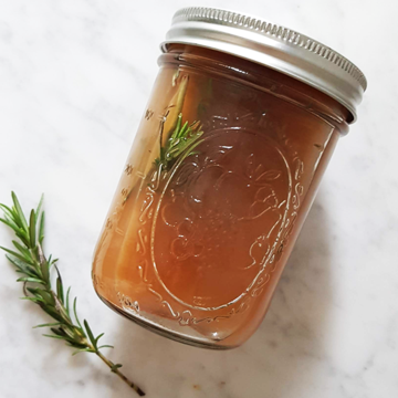 Rosemary + Apple Cider Vinegar Clarifying Hair Rinse