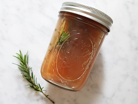 Rosemary + Apple Cider Vinegar Clarifying Hair Rinse