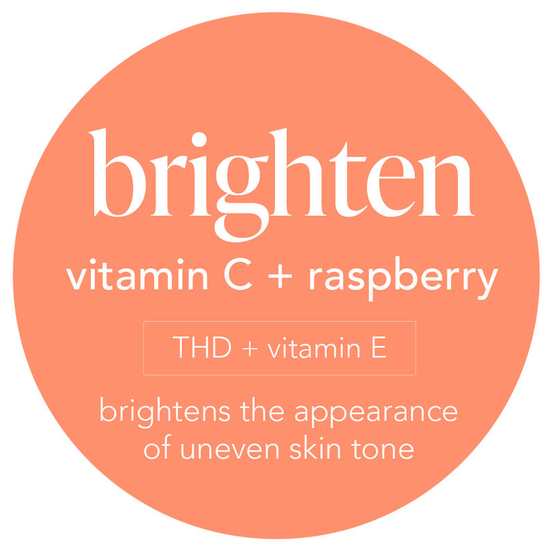 {"type"=>"root", "children"=>[{"type"=>"paragraph", "children"=>[{"type"=>"text", "value"=>"BRIGHTEN", "bold"=>true}, {"type"=>"text", "value"=>" uneven pigmentation with vitamin C (THD) and vitamin E from raspberry seed oil"}]}]}